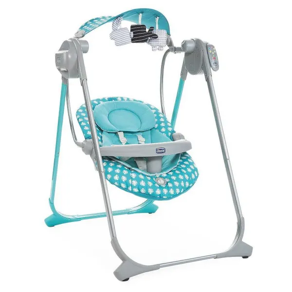Sdraiette E Altalene|Chicco Altalena Polly Swing Up Turquoise