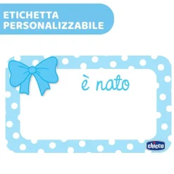 Fiocco Nascita|Chicco Annuncio Nascita - Fiocco Azzurro