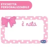 Fiocco Nascita|Chicco Annuncio Nascita - Fiocco Rosa