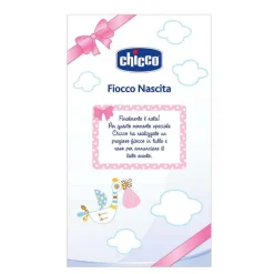 Fiocco Nascita|Chicco Annuncio Nascita - Fiocco Rosa