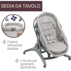 Culle E Lettini|Chicco Baby Hug Pro 5 In 1 Beige Latte