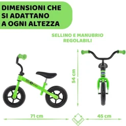 Bici Senza Pedali|Chicco Balance Bike Green