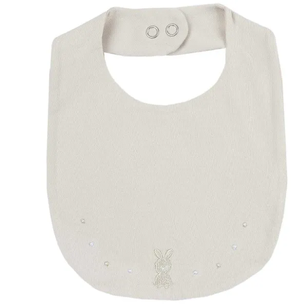 Bavagli|Chicco Bavaglino Con Ricamo Naturale Medio
