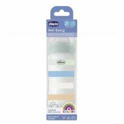 Biberon|Chicco Biberon Benessere 250Ml Flusso Medio In Plastica Bianco