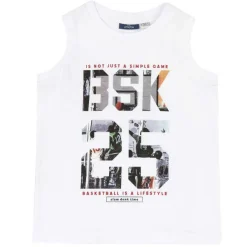 Canottiere|Chicco Canotta Bianca Con Grafica Bianco