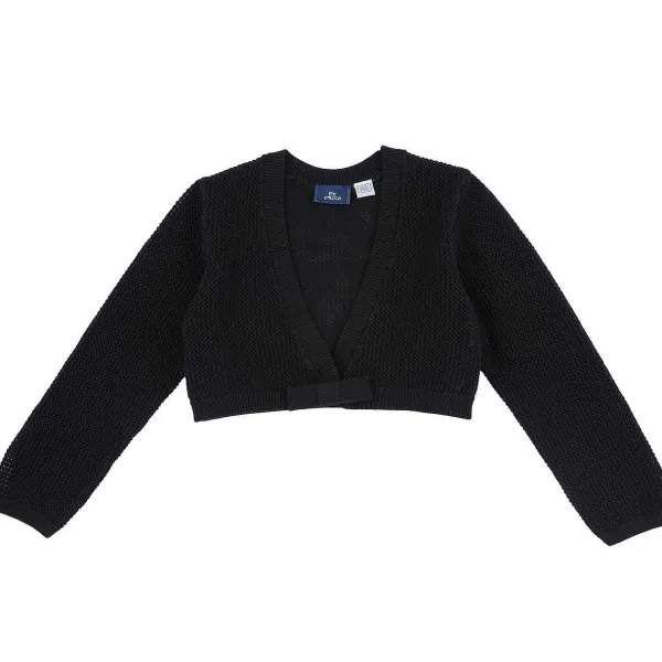 Cardigan|Chicco Cardigan Corto Con Fiocco Nero
