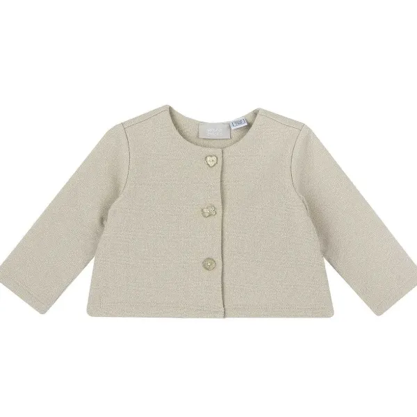 Cardigan|Chicco Cardigan Di Felpa Con Bottoni
