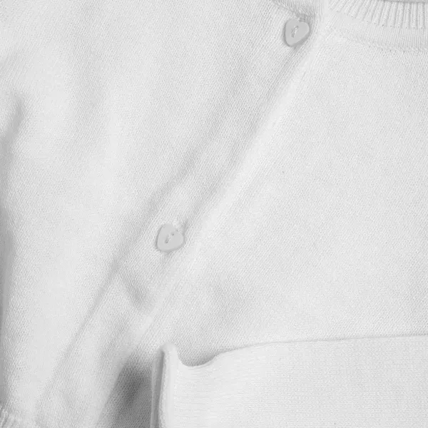 Cardigan|Chicco Cardigan In Filato Di Cotone Bianco