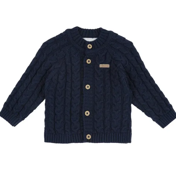 Cardigan|Chicco Cardigan In Maglia Blu Scuro