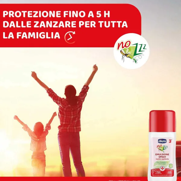 Protezione Estate|Chicco Nozzz Emulsione Spray Insetto Repellente.