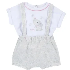 Completi|Chicco Completo Maglietta E Pantaloni Corti Con Bretelle