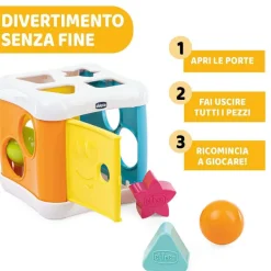 Incastri E Impilabili|Chicco Cubo Incastra & Martella 2 In 1