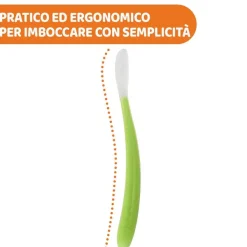 Piatti E Posate|Chicco Cucchiaio In Morbido Silicone 6M+ Rosa