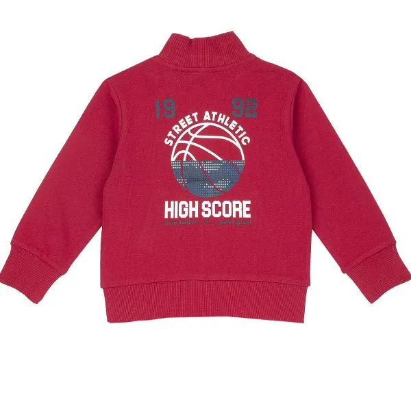 Cardigan|Chicco Felpa Con Zip Rosso Medio