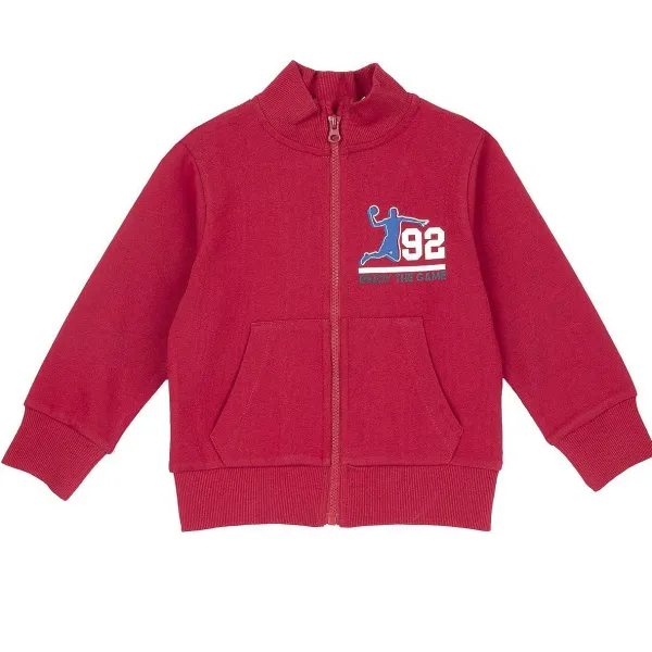 Cardigan|Chicco Felpa Con Zip Rosso Medio