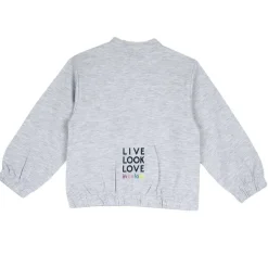 Cardigan|Chicco Felpa Con Zip Grigio Chiaro