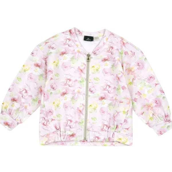 Cardigan|Chicco Felpa Con Zip Fantasia Floreale