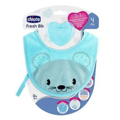 Massaggiagengive|Chicco Fresh Bib Bavaglino Con Massaggiagengive Azzurro
