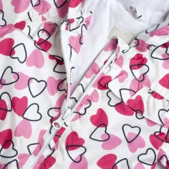 Giacche|Chicco Giubbino Antivento Con Cappuccio Bianco E Rosa