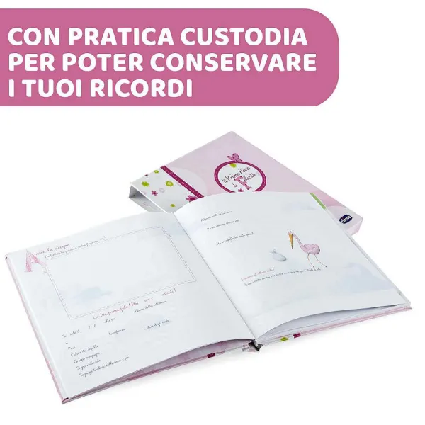 Album Nascita|Chicco Libro Ricordi Rosa