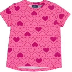 T-Shirt|Chicco Maglietta Con Stampa Fantasia Cuori Rosa Rigato