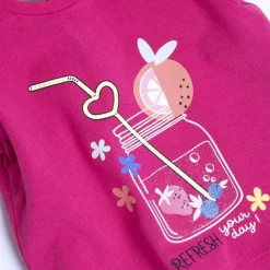 T-Shirt|Chicco Maglietta Fuxia Con Volants