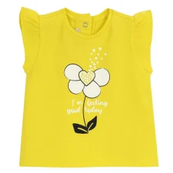 T-Shirt|Chicco Maglietta Gialla Con Stampa