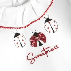 T-Shirt|Chicco Maglietta Manica Corta Con Stampa Coccinelle E Ricamo
