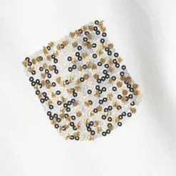 T-Shirt|Chicco Maglietta Manica Corta Con Taschino Paillettes