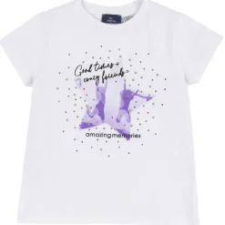 T-Shirt|Chicco Maglietta Manica Corta E Stampa Bianco