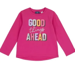 T-Shirt|Chicco Maglietta Manica Lunga E Stampa Colorata Rosa Scuro