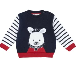 Maglioni|Chicco Maglione Con Maniche Rigate