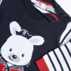 Maglioni|Chicco Maglione Con Maniche Rigate