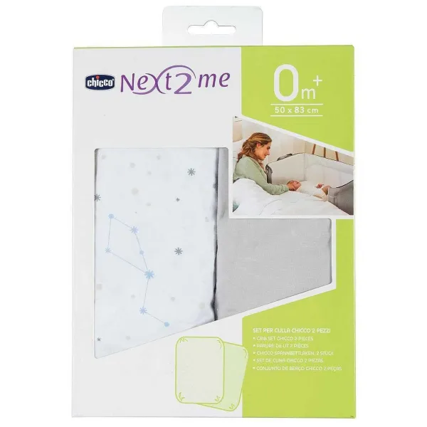 Lenzuola E Copertine|Chicco Next2Me Lenzuola - Set 2Pz Air