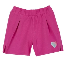 Pantaloni|Chicco Pantaloni Corti In Cotone Unito Rosa Scuro