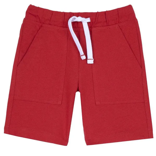 Pantaloni|Chicco Pantaloni Corti Tinta Unita Rosso Medio