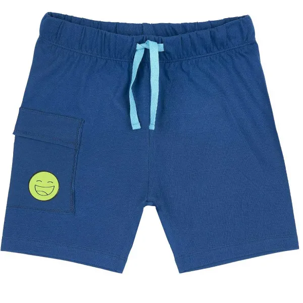 Pantaloni|Chicco Pantaloni Corti Tinta Unita Blu Medio