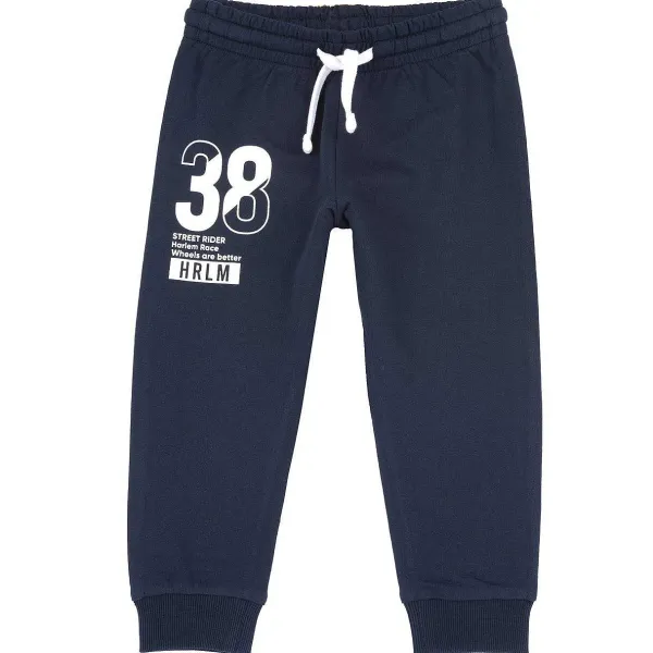 Completi|Chicco Pantaloni Di Felpa Con Stampa Blu Scuro
