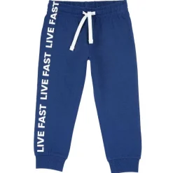 Pantaloni|Chicco Pantaloni Lunghi Di Jersey Con Stampa Blu Chiaro
