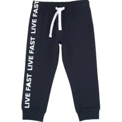 Pantaloni|Chicco Pantaloni Lunghi Di Jersey Con Stampa Blu Scuro