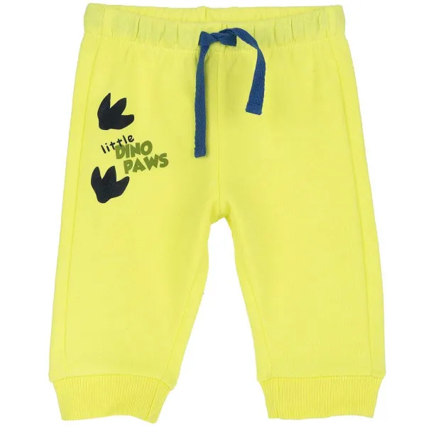 Pantaloni|Chicco Pantaloni Lunghi In Felpa Giallo Chiaro