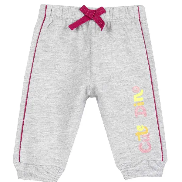 Pantaloni|Chicco Pantaloni Lunghi In Felpa Grigio Chiaro