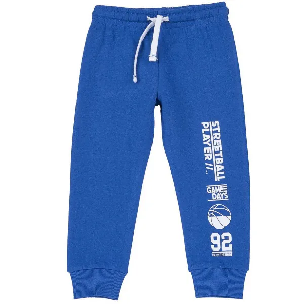 Pantaloni|Chicco Pantaloni Lunghi In Felpa Blu Medio