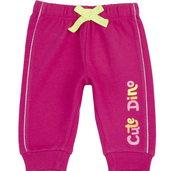 Pantaloni|Chicco Pantaloni Lunghi In Felpa Rosa Scuro
