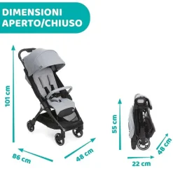 Passeggini|Chicco Passeggino We Cool Grey