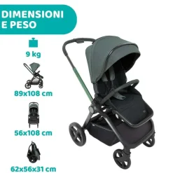 Passeggini|Chicco Passeggino Mysa Jade Green