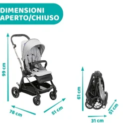 Passeggini|Chicco Passeggino One4Ever Silverleaf