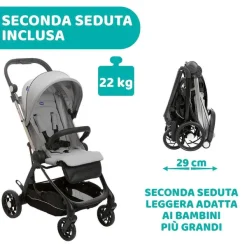 Passeggini|Chicco Passeggino One4Ever Silverleaf