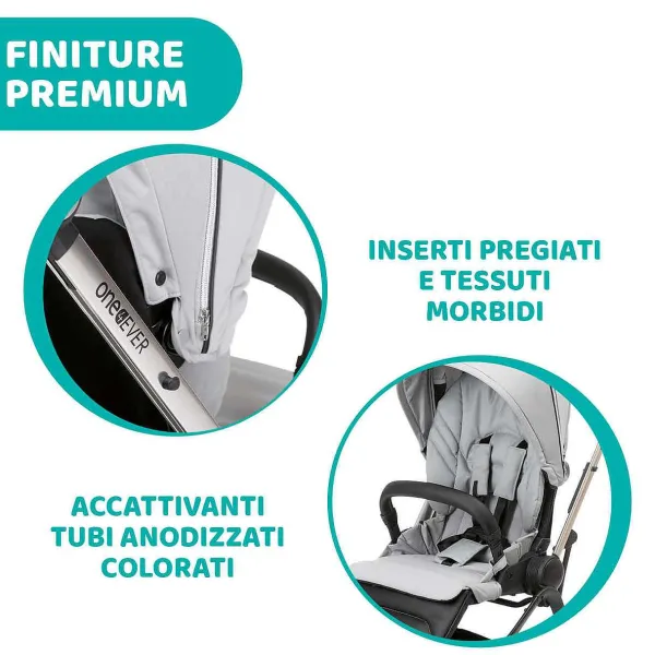 Passeggini|Chicco Passeggino One4Ever Silverleaf