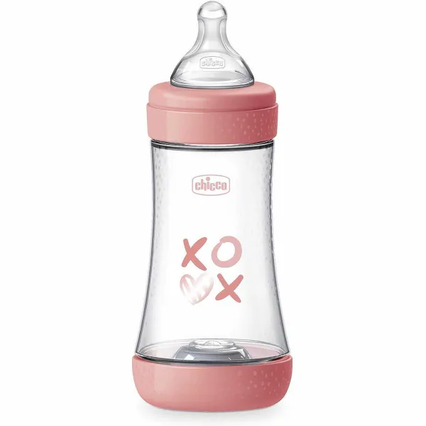 Biberon|Chicco Perfect 5 Biberon 240 Ml - Flusso Medio Rosa